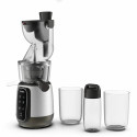 Соковитискач Tefal Ultra Juice шнековий 200Вт, чаша-6л, жмих-0.8л, пластик, сріблясто-чорний