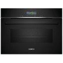Духова шафа Siemens електрична компактна, 45л, A, дисплей, конвекція, ф-ція мікрохвиль, чорний