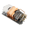 Газова колонка ARDESTO HB03 10л/хв 20кВт Low NOx дисплей розпалювання від батарейки нерж. сталь