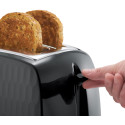 Тостер Russell Hobbs Honeycomb 850Вт, широкі слоти, пластик, чорний