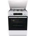 Плита Gorenje комбінована, 71л, 60x60см, дисплей, IconLed, чавун, білий