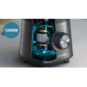 Блендер PHILIPS стаціонарний Series 5000, 1200Вт, чаша-2000мл, скло, склянка в комплекті, чорний