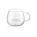 Набір чашок з ручками ARDESTO Good Morning, 430мл, 2шт, боросилікатне скло, прозорий