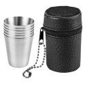 Стакани туристичні Neo Tools, 6шт, 30мл, нержавіюча сталь, чохол