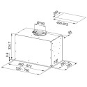 Витяжка Franke вбудовувана, 52см, 1035м.куб/год, FBFE BK MATT A52, чорний матовий