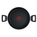 Каструля з кришкою Tefal Unlimited, 24см, 5.3л, алюміній, бакеліт, скло, чорний