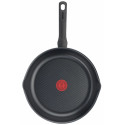 Сковорода з кришкою Tefal Day by Day, 28см, з кришкою, алюміній, бакеліт, скло, чорний