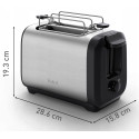 Тостер Tefal Subito 1100Вт, розморожування, щипці, нерж. сталь, чорний