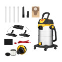 Пилосос професійний 2E PowerClean 30S 1200Вт 17кПа контейнер 30л розетка 220В/2000Вт вологе/сухе прибирання функція повітродувки IPX4 6.3кг