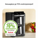Мультипіч Tefal Easy Fry Crispy Stack, 2700Вт, чаша-6+4л, сенсорне керув., 2 чаши, гриль, пластик, чорний