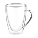 Набір чашок з ручками і подвійними стінками ARDESTO, 430мл, 2шт, боросилікатне скло, прозорий