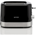Тостер Gorenje 850Вт, підігрів, розморожування, пластик, чорний