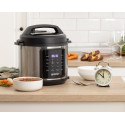 Мультиварка-скороварка Gorenje, 1000Вт, чаша-6л, електронне керув., 8 програм, метал/пластик, чорний-нерж