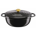 Каструля Tefal Air, з кришкою, 5.7л, алюміній, чорний