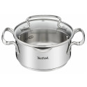 Каструля Tefal DUETTO+, 1.5л, з кришкою, нержавіюча сталь, скло