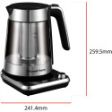 Електрочайник Russell Hobbs Attentiv Kettle, 1.7л, Strix, скло, база зі сховищем для шнура, сірий