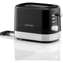 Тостер Gorenje 850Вт, підігрів, розморожування, пластик, чорний