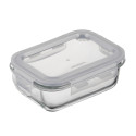 Контейнер для зберігання харчових продуктів ARDESTO Gemini 0.38л, боросилікатне скло, пластик, прямокутний, прозорий