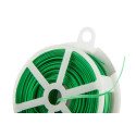 Дріт садовий Verto, ПВХ-оболонка, з обрізувачем, 0.15смх50м, зелений