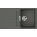 Мийка кухонна Hansgrohe S52, граніт, прямокутник, з крилом, 840х480х190мм, чаша - 1, врізна, S520-F345, сірий камінь