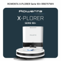 Робот-пилосос Rowenta миючий X-PLORER Serie 90+, 6000ПаВт, h=9.7см, 0.26л, конт пил -0.29л, автон. робота до 270хв, білий