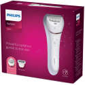 Епілятор Philips Epilator Series 8000 дисковий, акумуляторний , пінцет.-32, волог.+сух., насадок-5, біло-рожевий