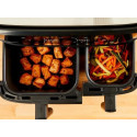 Мультипіч Tefal Dual EasyFry&Grill AirFryer, 2700Вт, чаша-5.2+3.1л, сенсорне керув., 2 чаши, гриль, пластик, сіро-чорний
