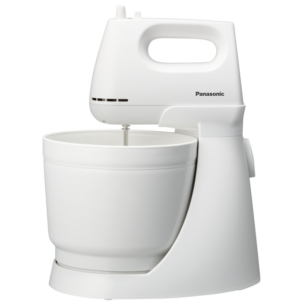 Міксер Panasonic стаціонарний 175Вт, насадки-4, чаша-пластик, 3л, білий