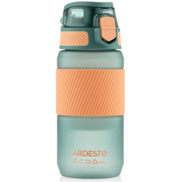 Пляшка для води ARDESTO Spring 600мл, пластик, зелений