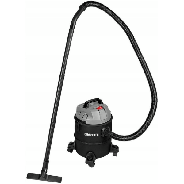 Пилосос професійний GRAPHITE 1200Вт 18кПа контейнер 20л колеса