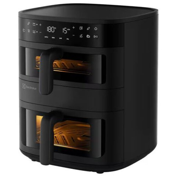 Мультипіч Electrolux 2700Вт, чаша-7+4л, сенсорне керування, 8 авто. програм, 2 чаши, з віконцем, пластик, чорний
