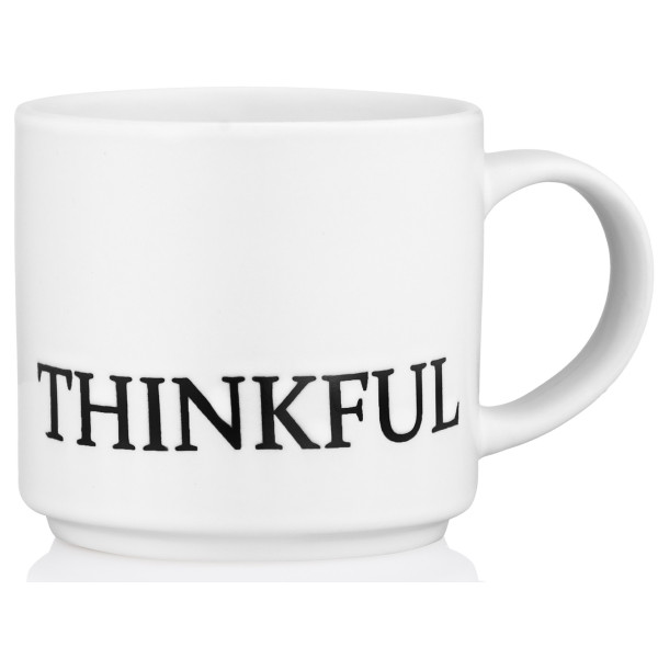 Чашка ARDESTO Thinkful, 420мл, кераміка, білий