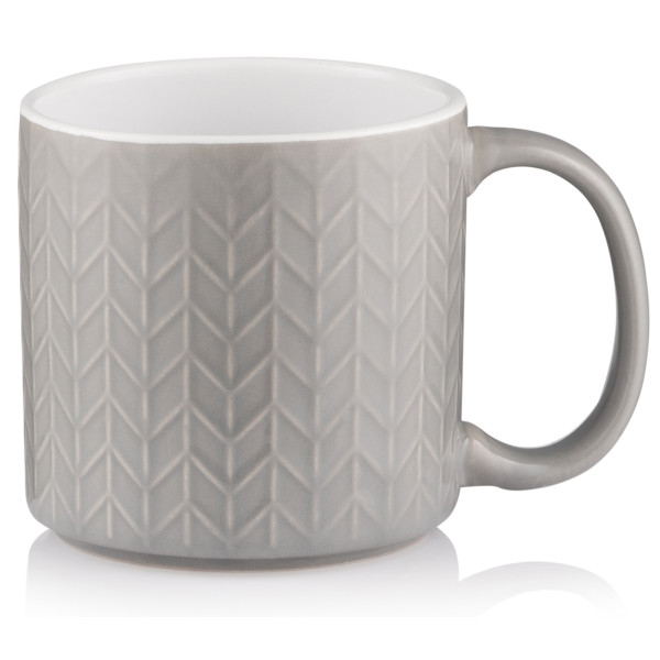 Чашка ARDESTO Francesca, 360мл, кераміка, сірий світлий