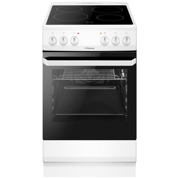 Плита Hansa електрична склокерамічна, 50х60см, 62л, білий