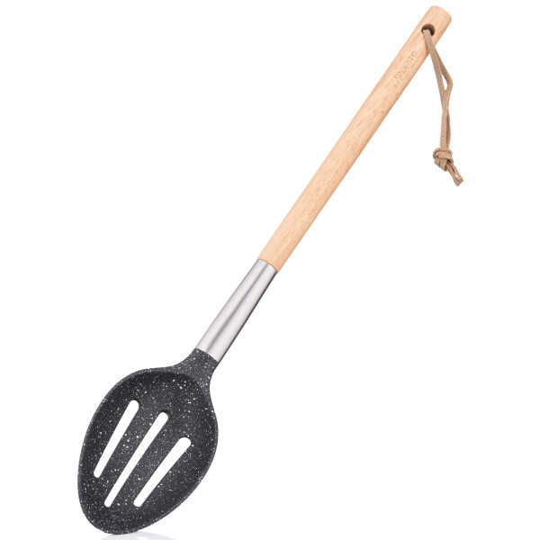 Ложка-шумівка ARDESTO Midori, 34.5см, нейлон, дерево, нержавіюча сталь, чорний