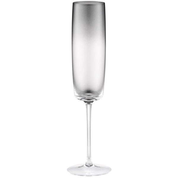 Набір келихів для шампанського ARDESTO Black Mars Mira 270мл, 2шт, скло, сірий