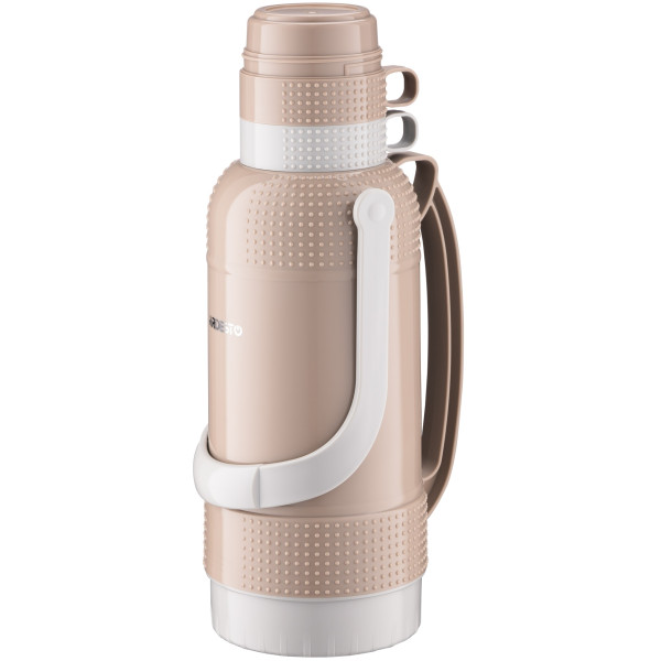 Термос ARDESTO Gemini Gourmet, 3200мл, пластик, боросилікатне скло, коричневий