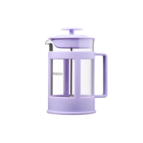 Френч-прес ARDESTO Fresh, 800мл, боросилікатне скло, пластик, прозорий, ліловий