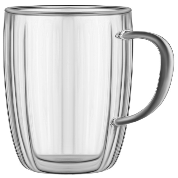 Набір чашок з ручками і подвійними стінками ARDESTO 450мл, 2шт, боросилікатне скло, прозорий