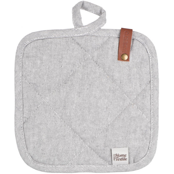 Прихватка ARDESTO Oliver, 20х20см, 100% бавовна, нап-ч: ватин, сірий