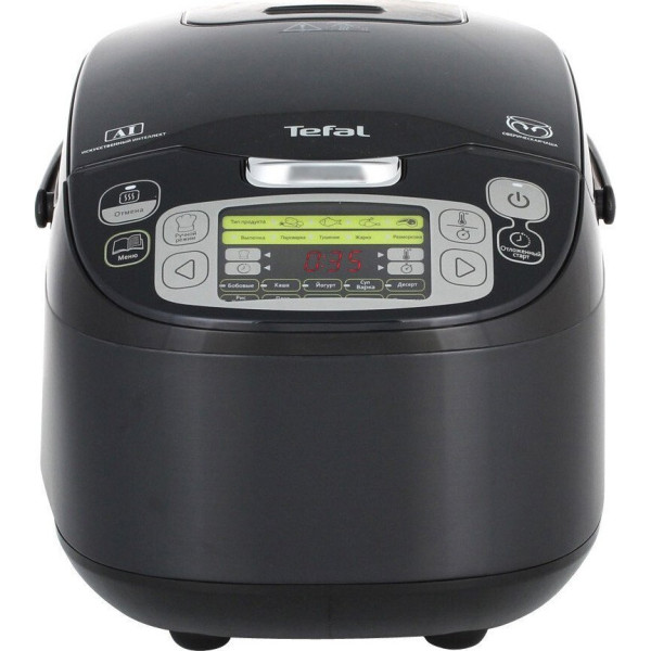 Мультиварка Tefal Fuzzy Logic, 750Вт, чаша-5л, електронне керув., пластик, чорний