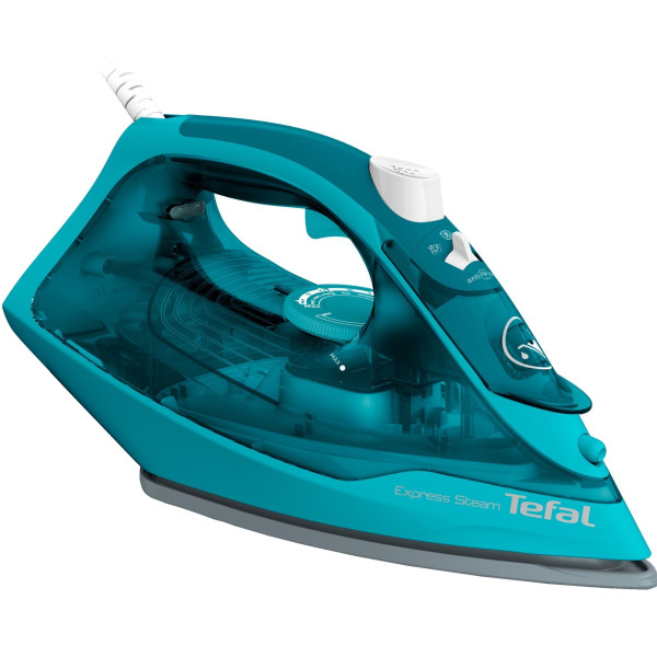 Праска Tefal Express Steam, 2500Вт, 270мл, паровий удар -200гр, постійна пара - 45гр, керам. підошва, бірюзовий