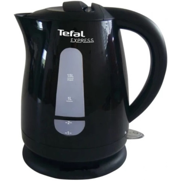 Електрочайник Tefal Express 1.5л, пластик, чорний глянець