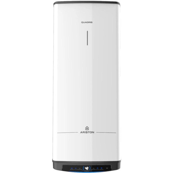 Водонагрівач електр. Ariston QUADRIS 120 WIFI FR EU прямокутний, 120л, 2,4кВт, сух. нагр. елемент, ел. кер-ня, B, Франція, білий