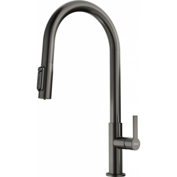 Змішувач для кухні Franke Maris Slim J Clear Water, довж.виливу - 221 мм, поворотний, 1+1 фільтр, латунь