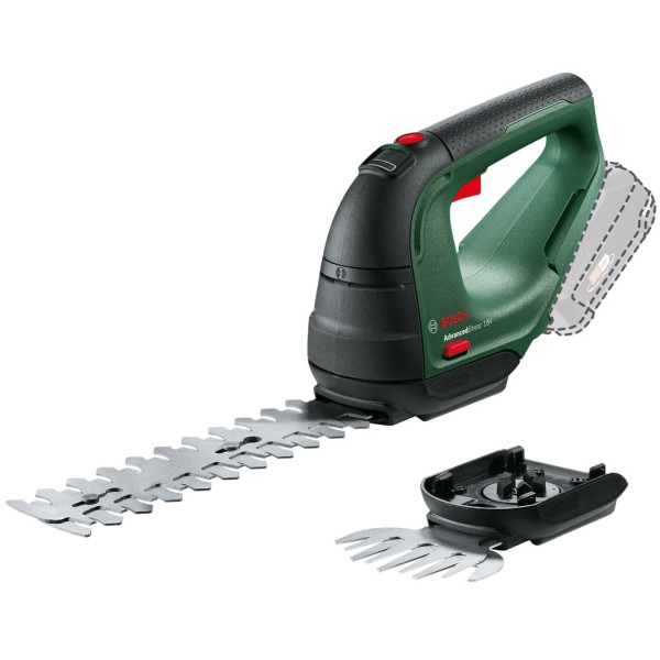 Ножиці для трави акумуляторні Bosch AdvancedShear 18В-10 + насадка кущоріз 10/20см крок різу 8мм 1.85кг