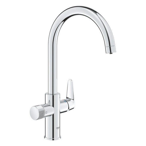 Змішувач для кухні Grohe Blue Pure BauCurve для подачі технічної і фільтрованої води, довж.виливу - 223мм, поворотний, хром