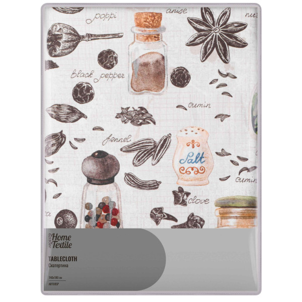 Скатертина ARDESTO Spice 140х180см, 90% поліестер, 10% бавовна