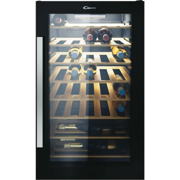 Холодильник Candy для вина, 84.5x49х55, холод.відд.-118л, зон - 1, бут-41, ST, дисплей, чорний