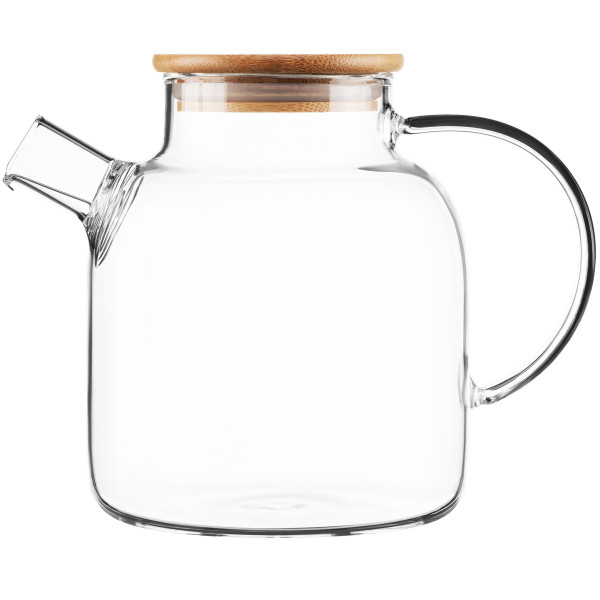 Заварник ARDESTO Gemini 1500мл, боросилікатне скло, бамбук, прозорий